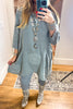 Whispered Charm Tunic/Dress - 100% Linen - Gray - MADE IN ITALY