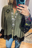Dreams That Come True Oversize Top  - Gravel