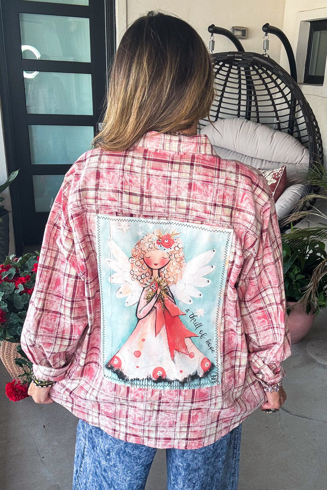 Angel Plaid Button Up - 100% Cotton