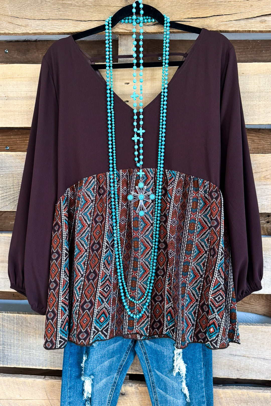 Down To Business Top - Brown