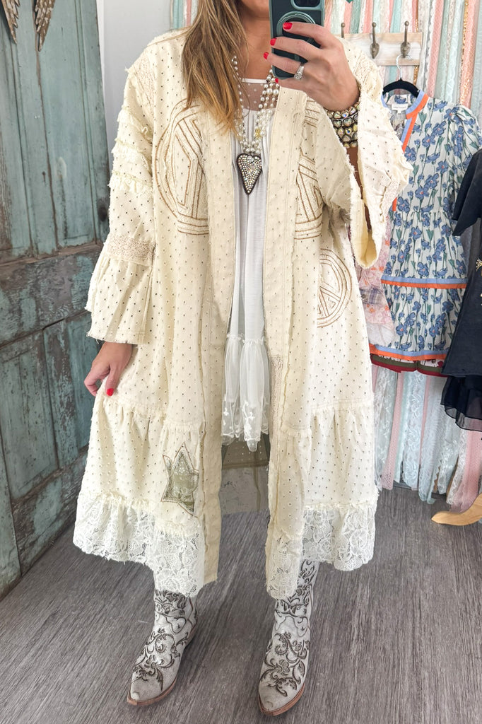 Selah Springs Duster - 100% Cotton - Cream