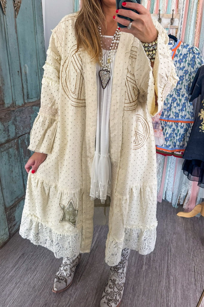 Selah Springs Duster - 100% Cotton - Cream