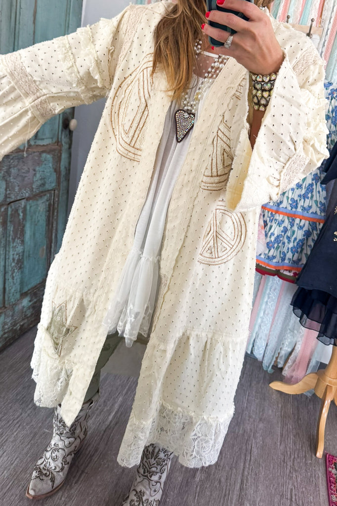 Selah Springs Duster - 100% Cotton - Cream