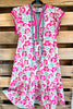 Floral Embrace Maxi Dress - Pink - 100% COTTON