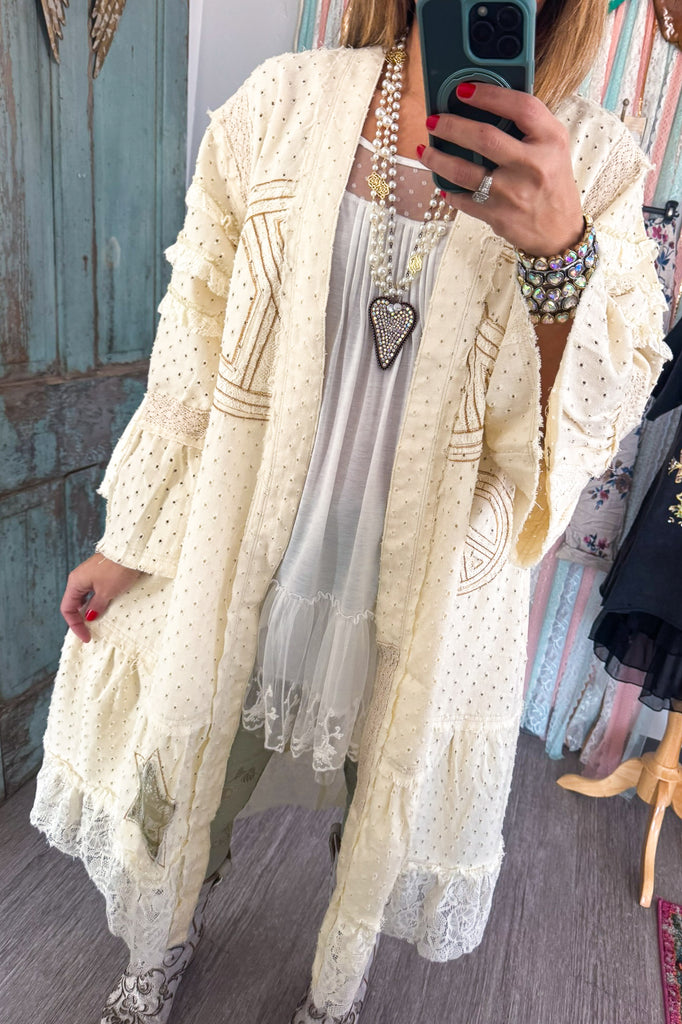 Selah Springs Duster - 100% Cotton - Cream