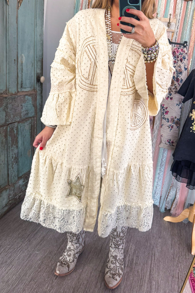 Selah Springs Duster - 100% Cotton - Cream