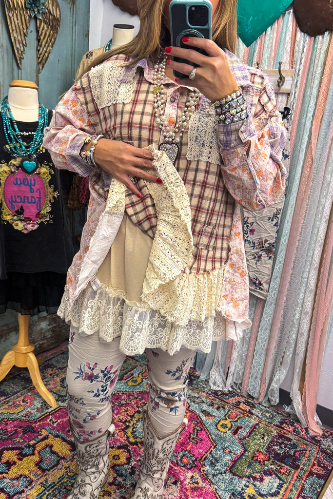 Grounded Grace Tunic - 100% Cotton - Pink