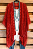 Boho Vibes Oversized Kimono - Rust
