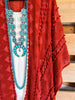 Boho Vibes Oversized Kimono - Rust
