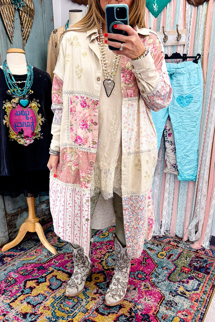 PRE ORDER: Peach Wood Haven Duster - Mauve
