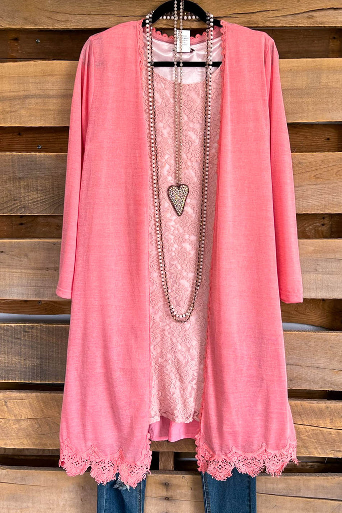 Days To Impress Cardigan - Peach - SALE
