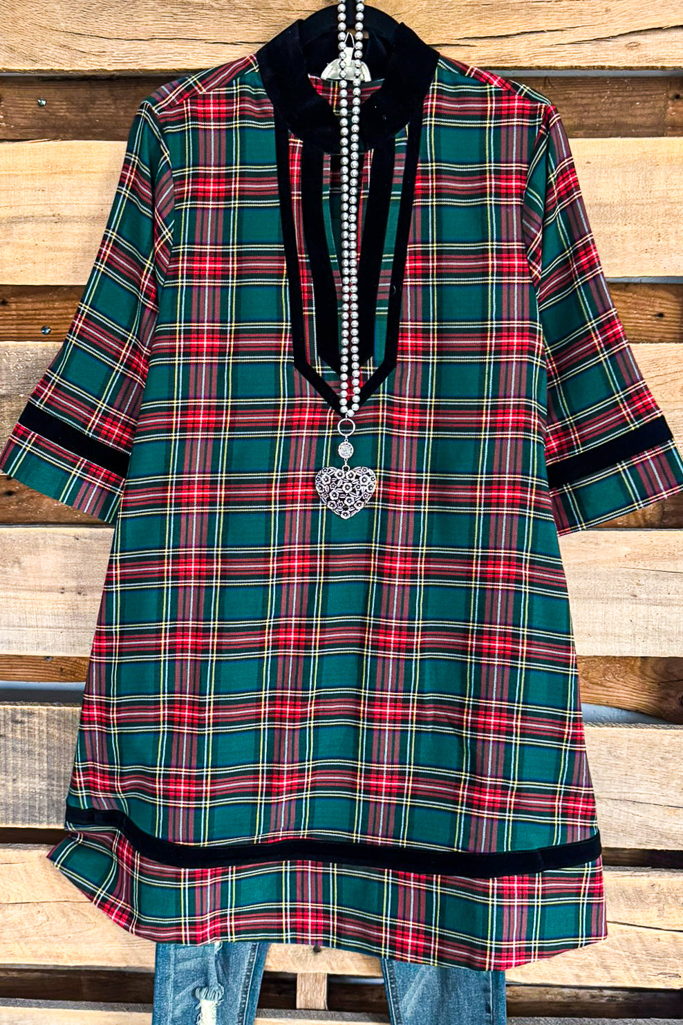 Seasons Greetings Dress - Green