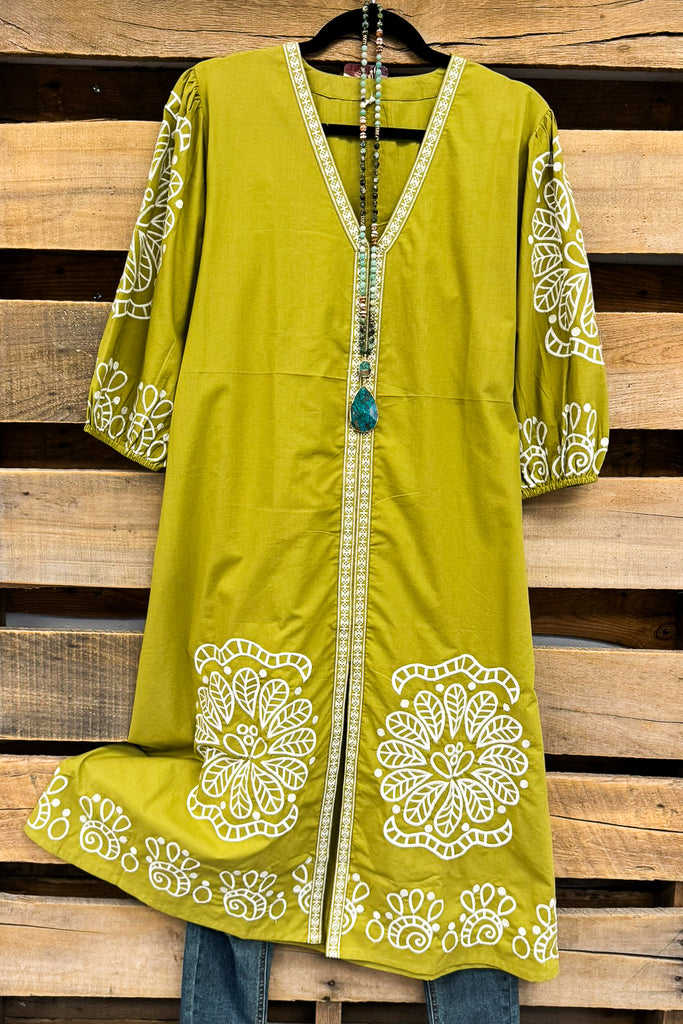 Sweet Simplicity Midi Dress - Mustard - 100% Cotton