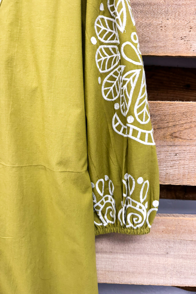 Sweet Simplicity Midi Dress - Mustard - 100% Cotton