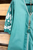 Sunday Stroll MIDI Dress - Teal - 100% COTTON