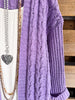 Cozy Haven Cardigan - Lilac