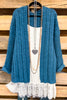 Cozy Haven Cardigan - Dusty Blue