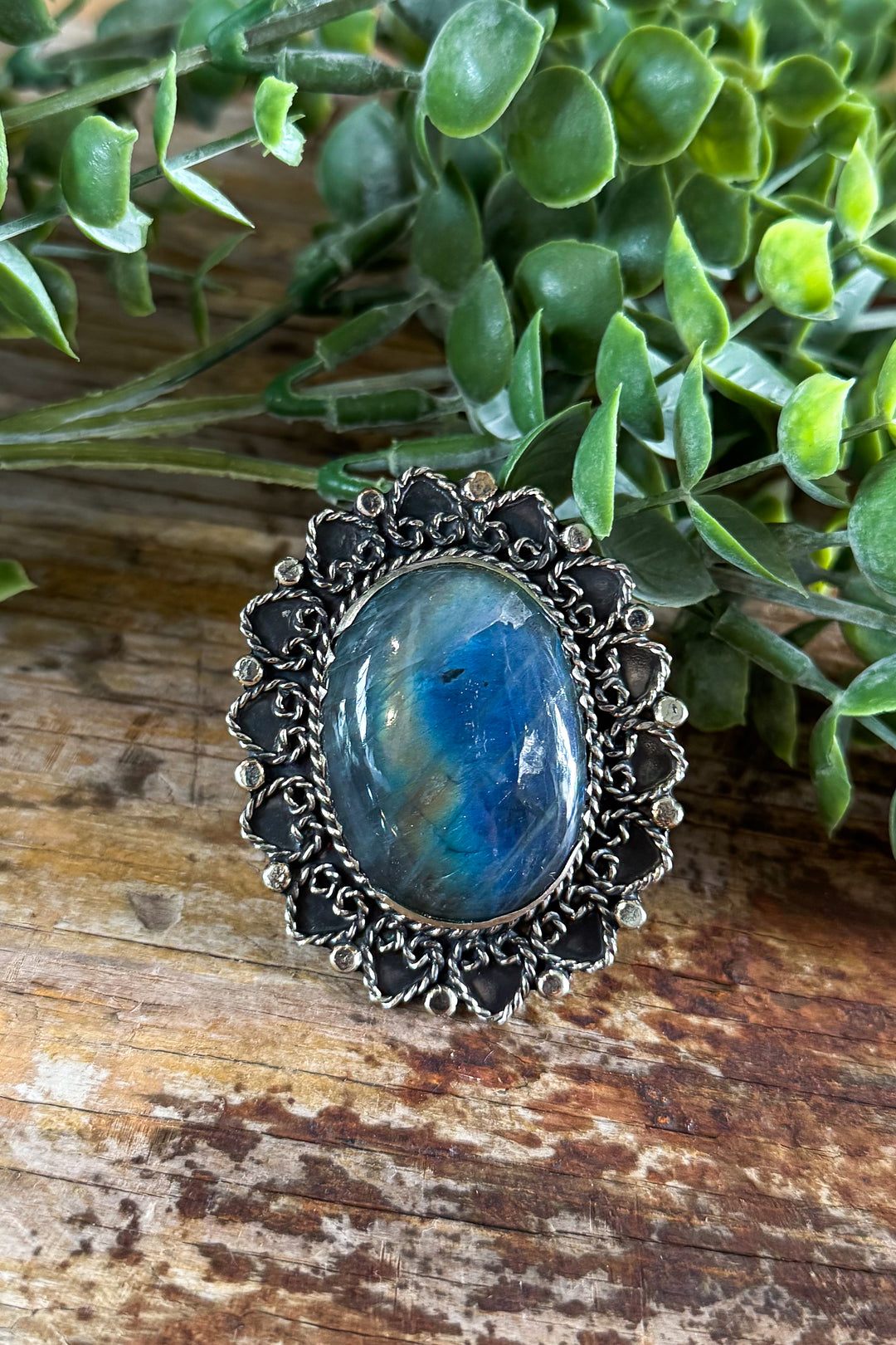My favorite Memories Ring - Labradorite - Adjustable Ring