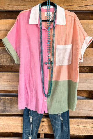 AHB EXCLUSIVE: Characteristic Of The Heart Thick Stich Duster - Teal Green/Gold