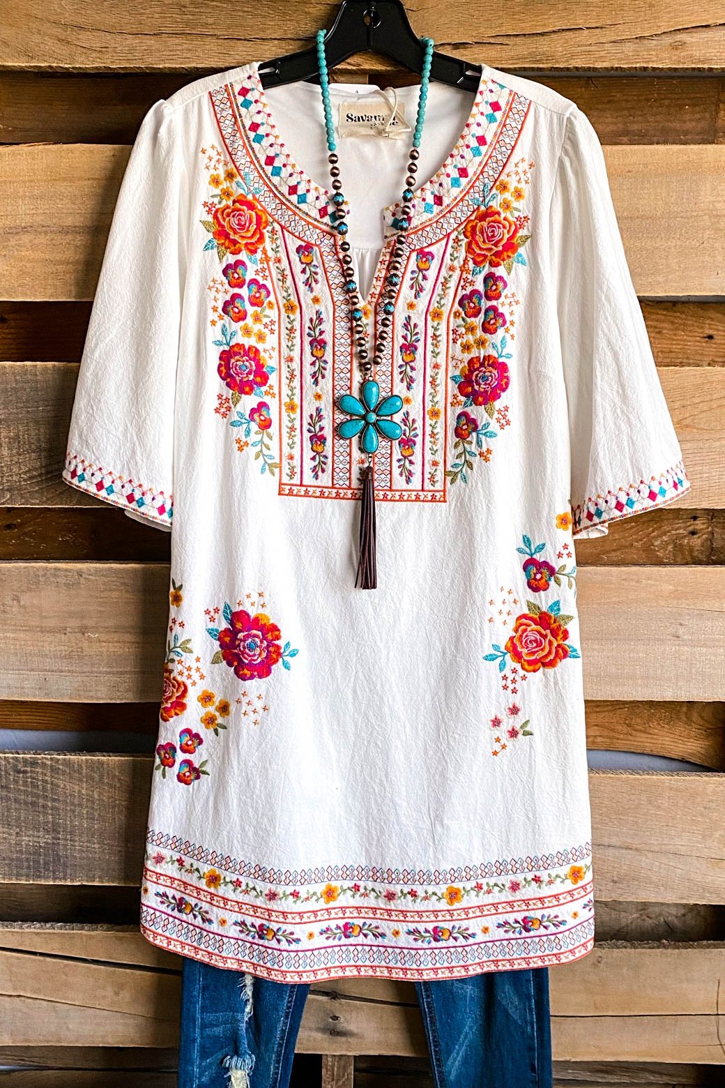 AHB EXCLUSIVE: In The Garden Tunic - Ivory