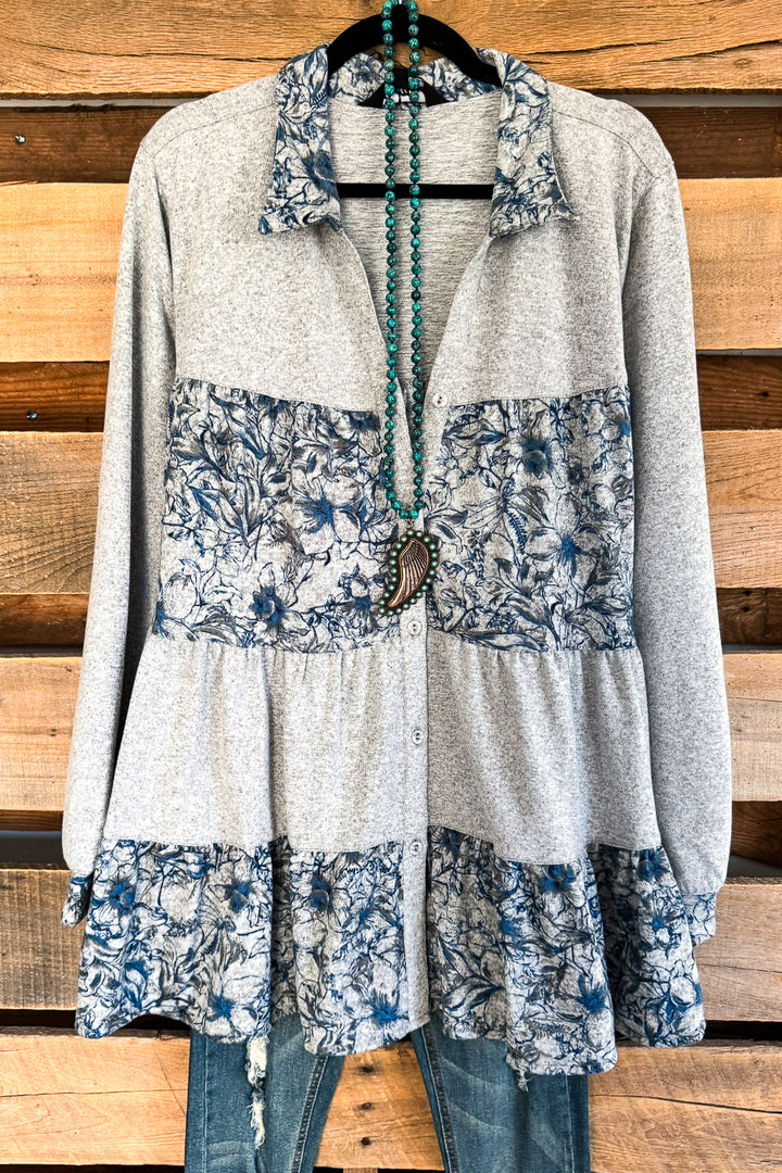 Carefree Afternoon Tunic - Gray