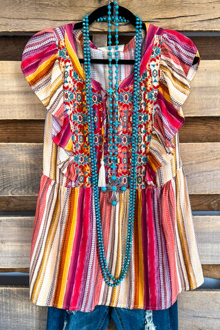 AHB EXCLUSIVE: Characteristic Of The Heart Thick Stich Duster - Teal Green/Gold