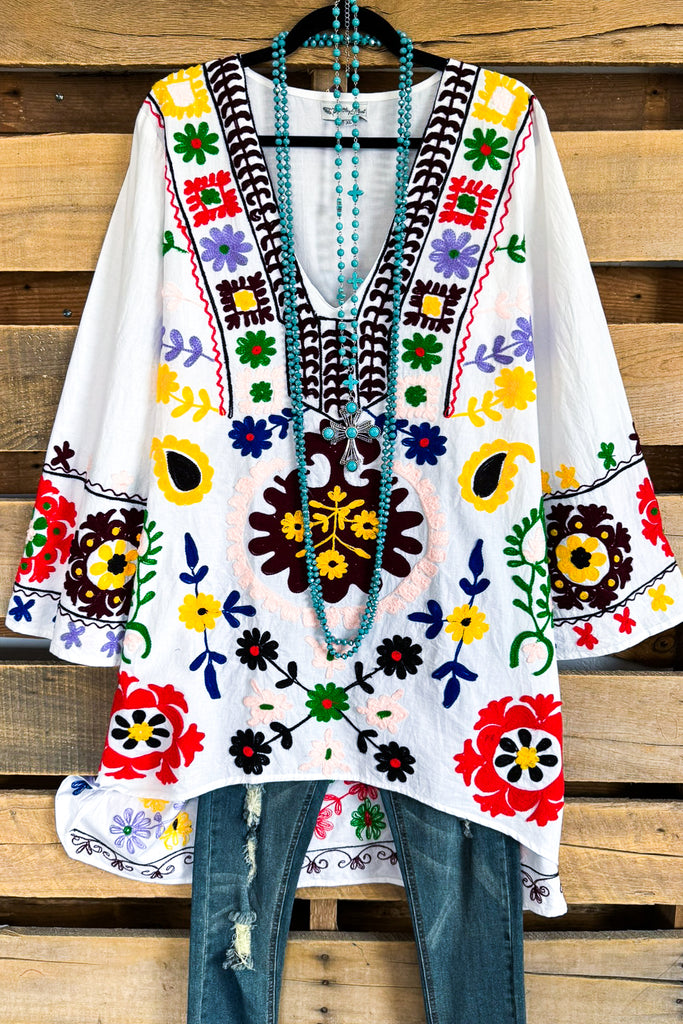 AHB EXCLUSIVE: Building Up Excellence Tunic/Dress - White - 100% COTTON