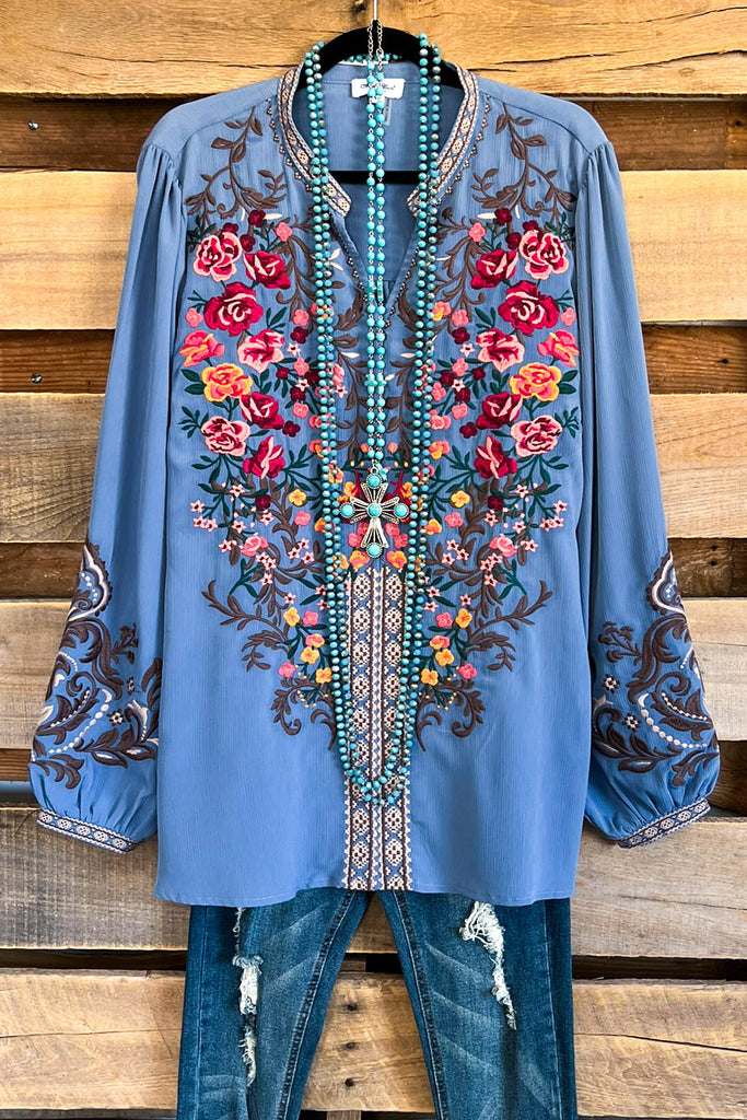 AHB EXCLUSIVE: Focused On Together Tunic - Denim - SALE