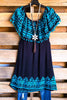 AHB EXCLUSIVE: Beautiful Reflections Tunic - Black/Turq - SALE