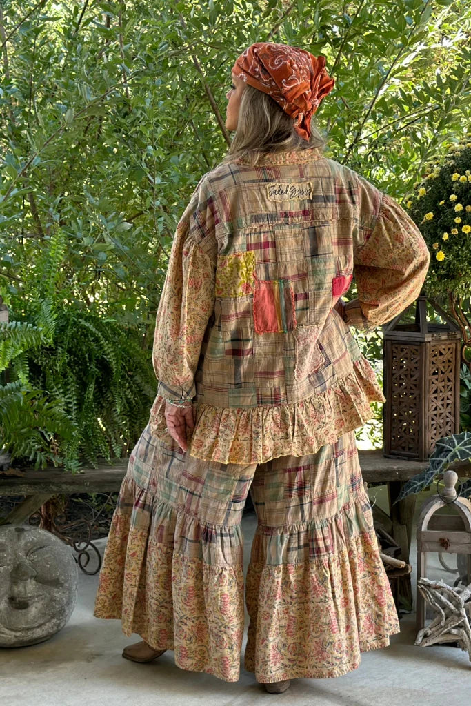 Around the Meadow Top - Tan - 100% Cotton