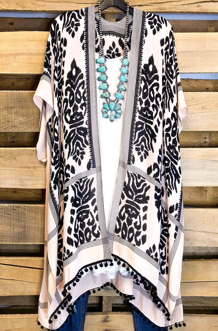 AHB EXCLUSIVE: Bali Intentions Kimono - Black - SALE