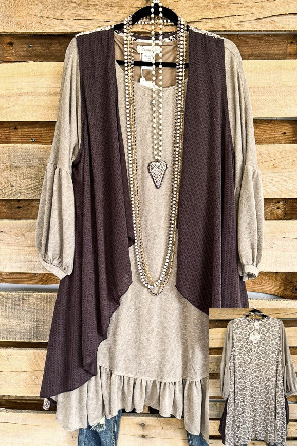 Up For a Good Time Vest - Mocha