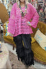 Lover’s Heart Hand-Crocheted Magenta Top - 100% COTTON