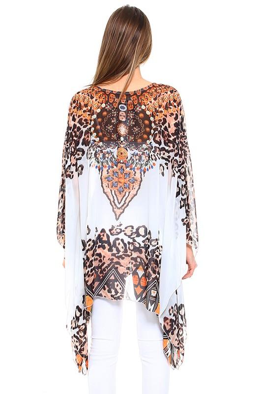 Wild Thing Kaftan - Ivory [product type] - Angel Heart Boutique