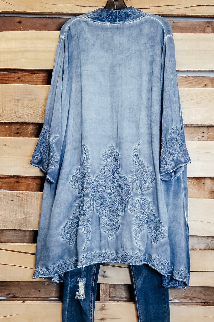 AHB EXCLUSIVE:  Within My Means Cardigan - Denim