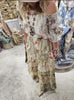 Butterfly Linen One Size Ruffle Pants
