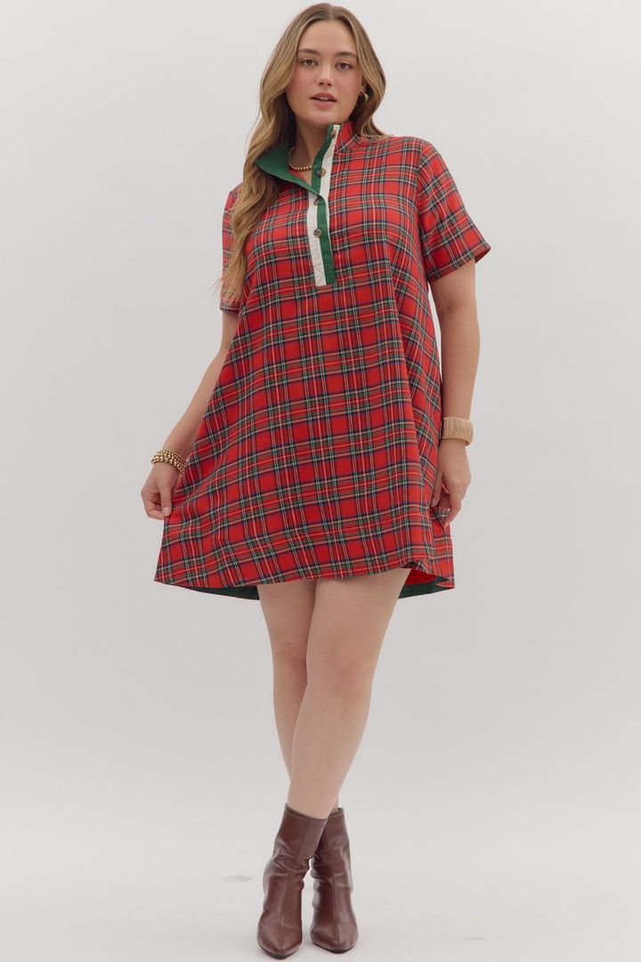 Merry and Bright Dress - Red