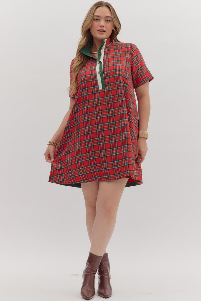 Merry and Bright Dress - Red