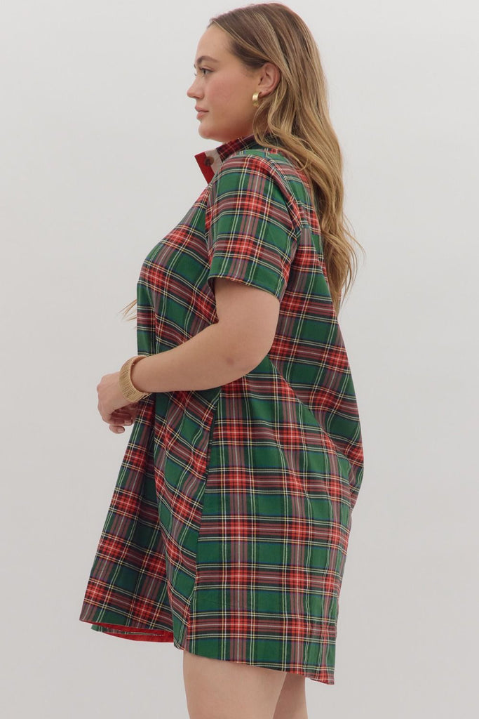 Merry and Bright Dress - Green