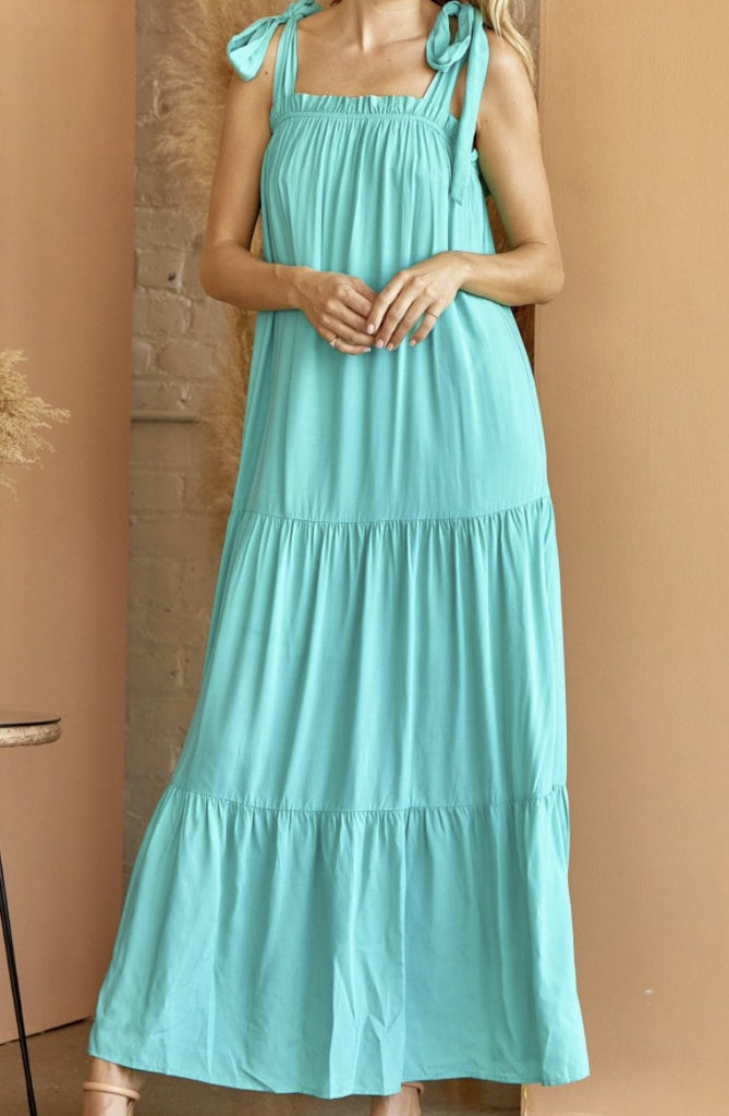 Girls Trip Maxi Dress - Aqua - SALE
