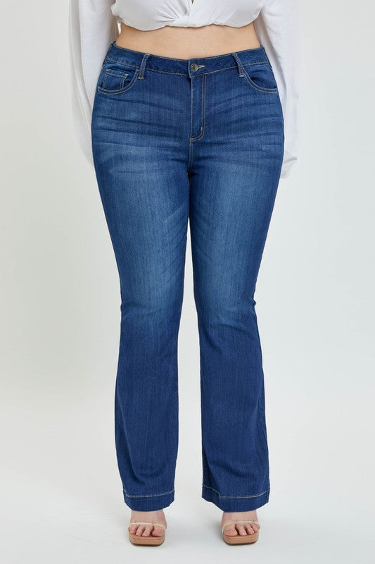 Plus Size Mid Rise To The Occasion Flare Jean - SALE