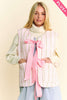 Love And Bow Ties Quilted Vest - Pink - 100% COTTON - SALE