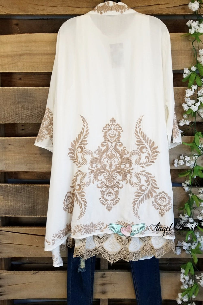 Rise Of Romance Cardigan - Ivory [product type] - Angel Heart Boutique