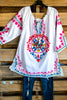 AHB EXCLUSIVE - Beach Vibes Tunic - White 100% COTTON