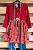 Explaining My Love Dress/Tunic - Rust - 100% COTTON - SALE