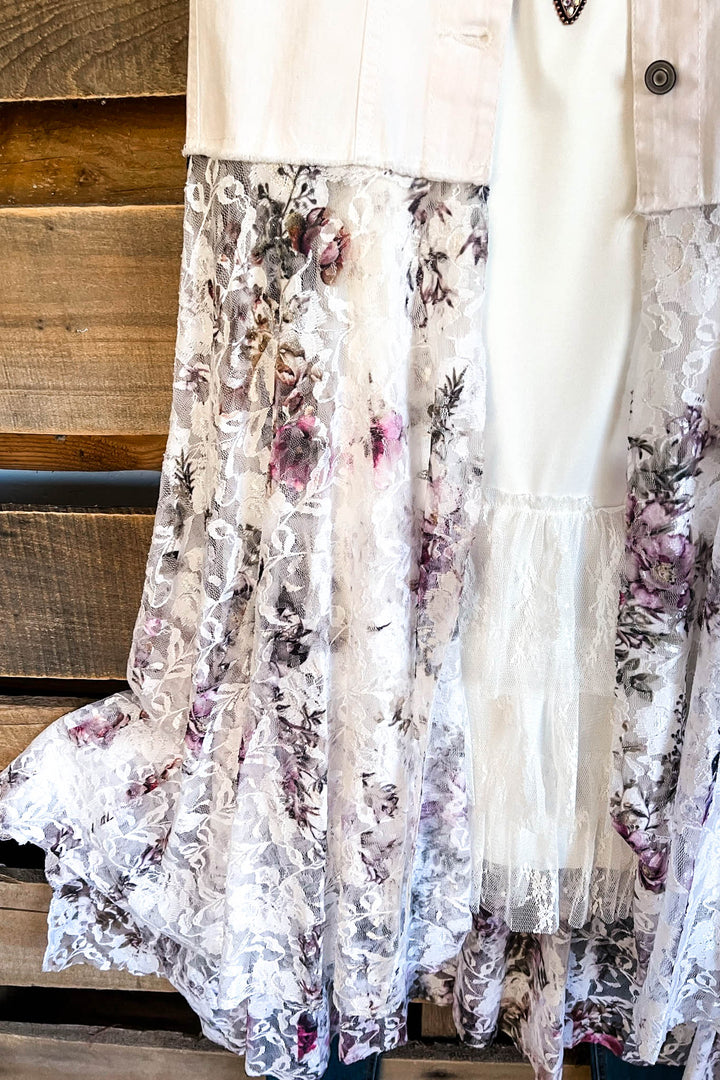 AHB EXCLUSIVE: Run To You Vest - Ivory/Floral - 100% COTTON