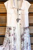 AHB EXCLUSIVE: Run To You Vest - Ivory/Floral - 100% COTTON