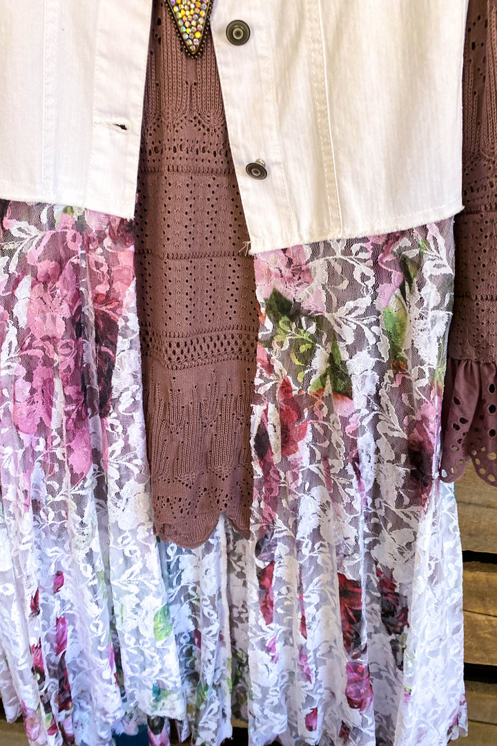 AHB EXCLUSIVE: Run To You Vest - Ivory/B.Rose - 100% COTTON - SALE