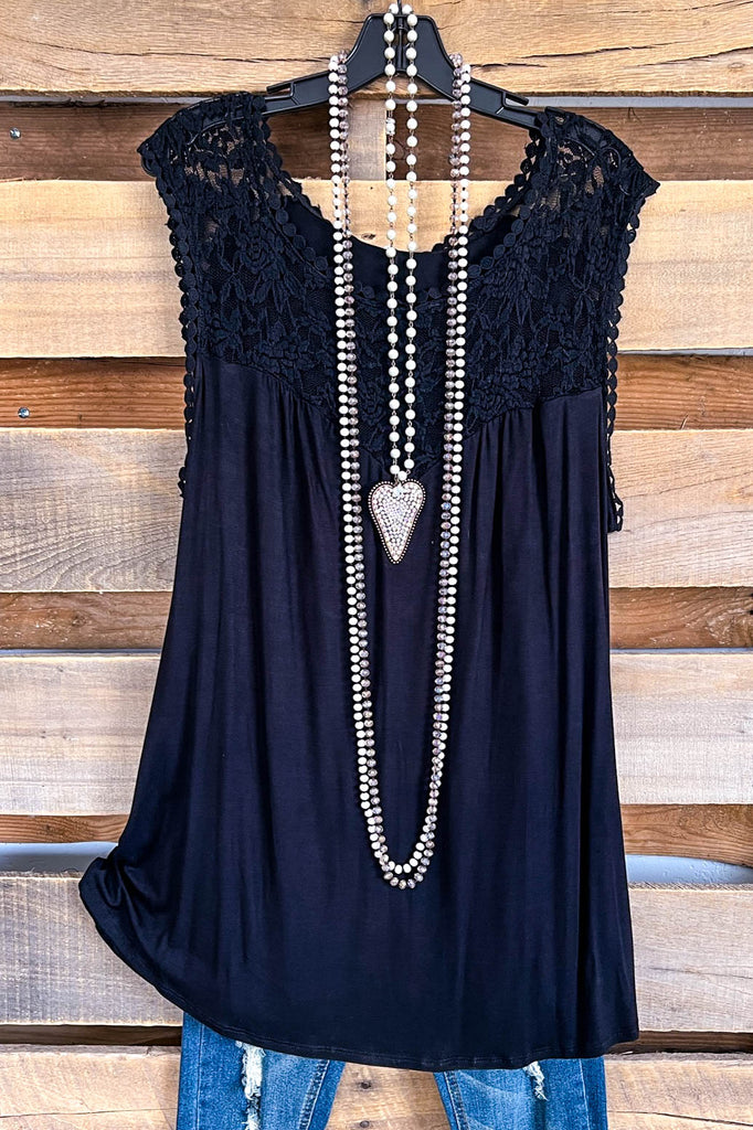 AHB EXCLUSIVE: Declare Your Love Top - Black - SALE