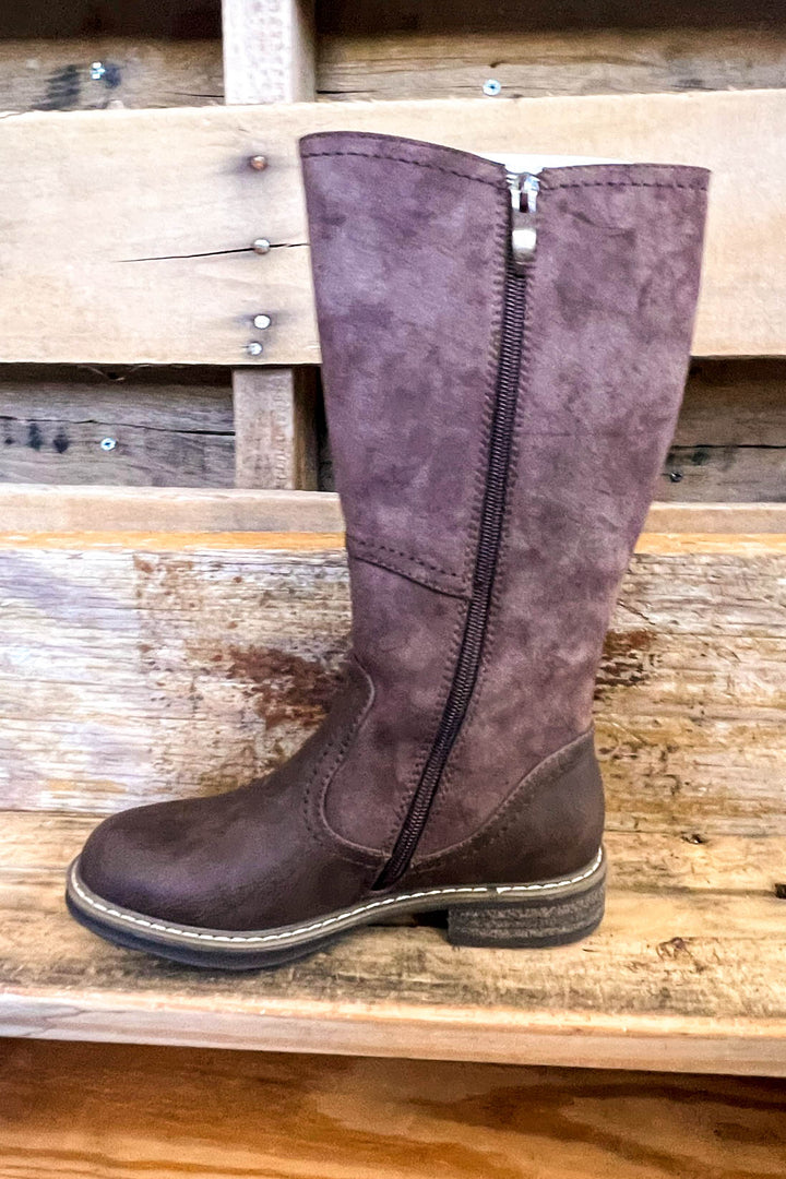 Delightful Step Boots - Brown - SALE